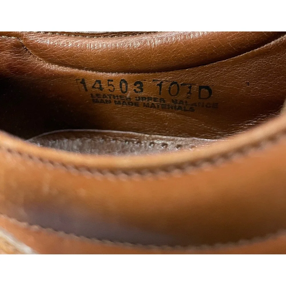 ANTICA CUOIERIA Italian Leather Apron Toe Derby Shoes Men's 10.5 D Made in Italy